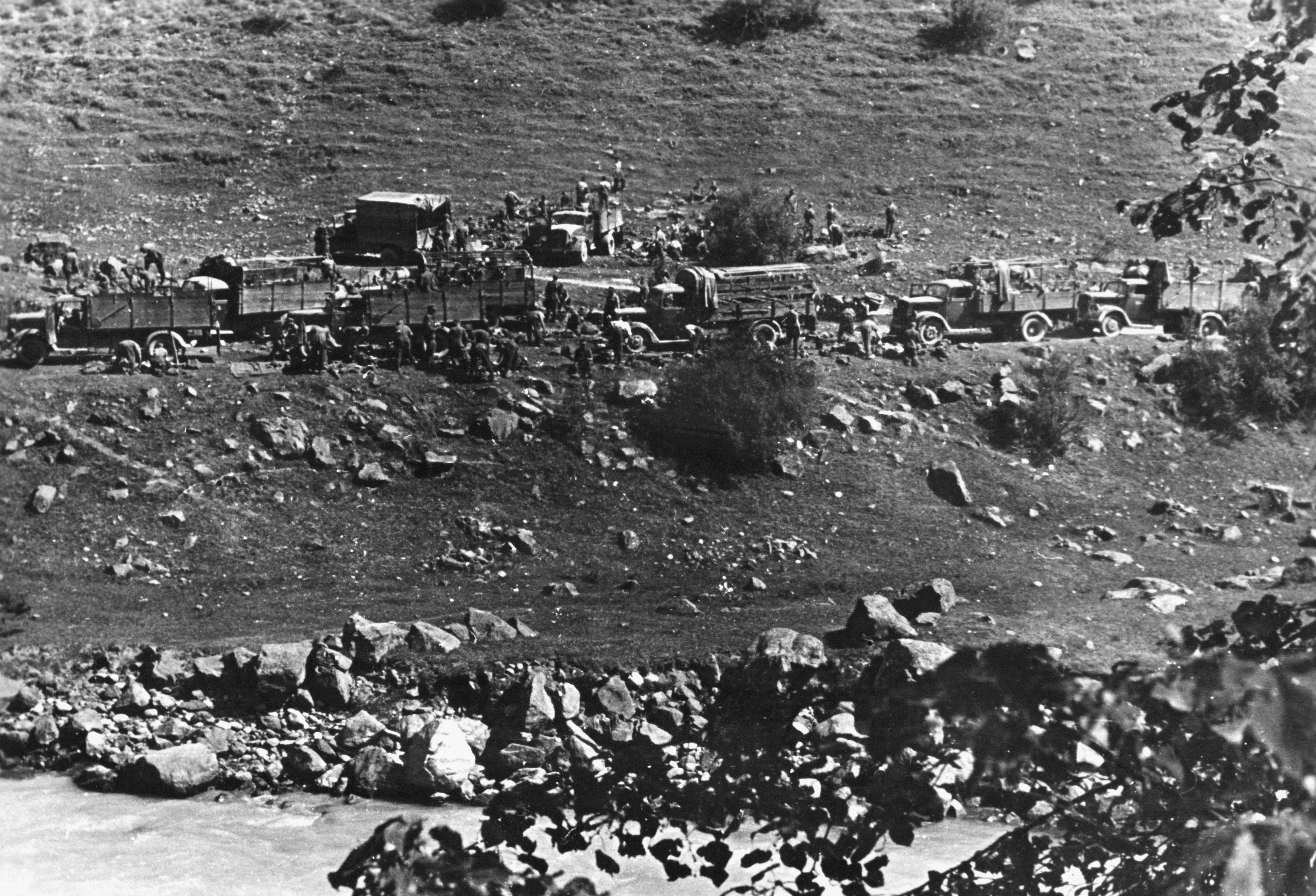 Istovar eksploziva u okolini Elbrusa 1942