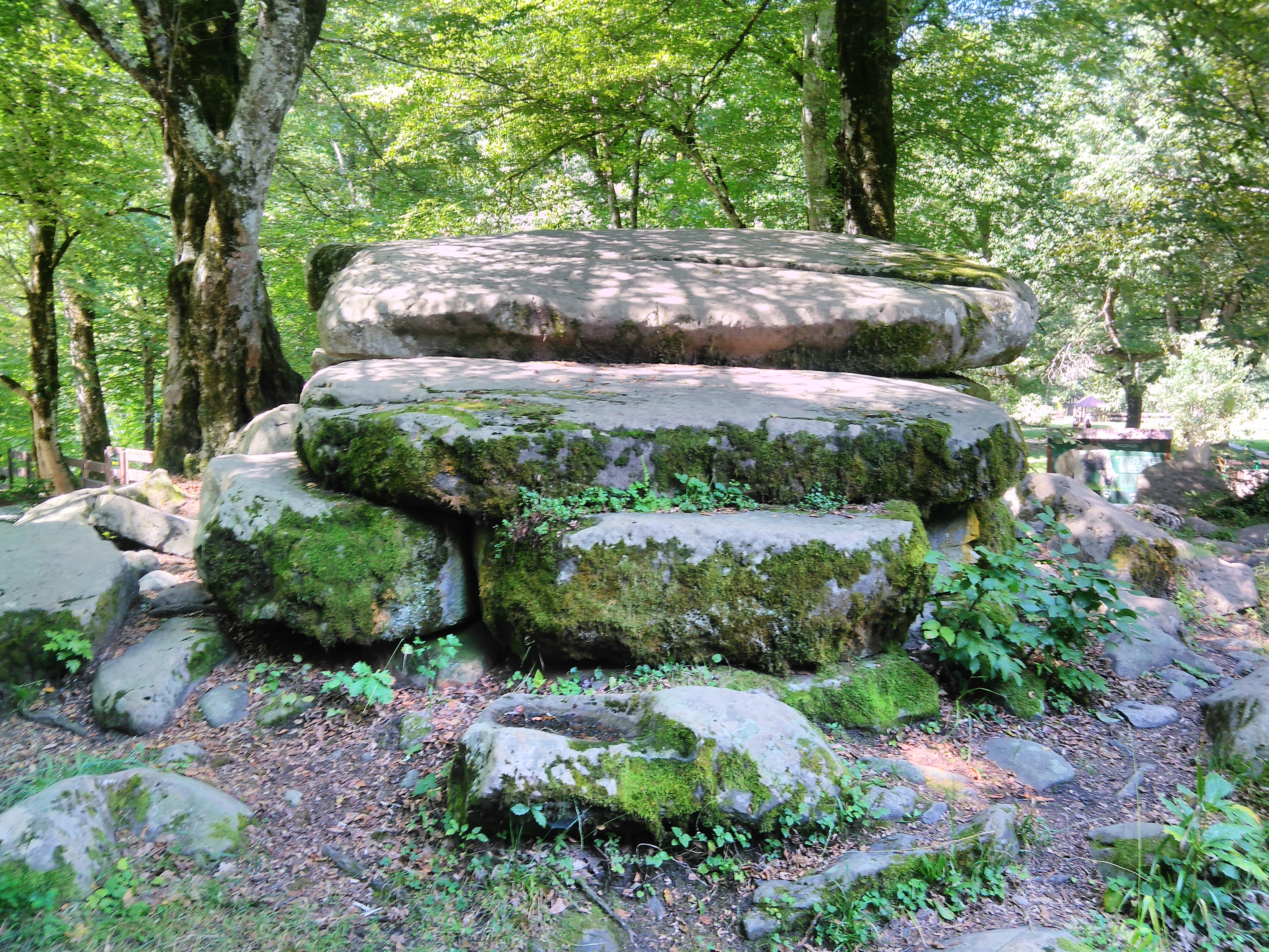 Veleiki dolmen -Guzeriplj -pogled odozada